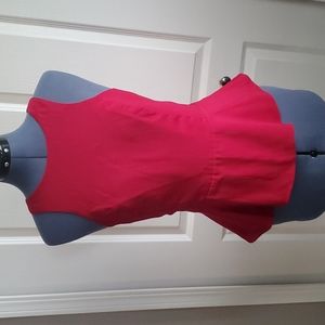 Red Express Peplum Top